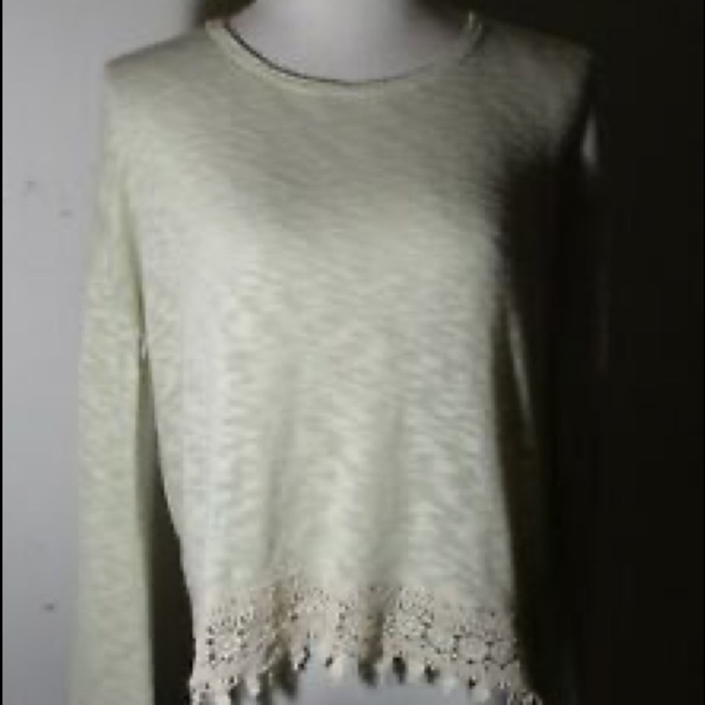 Rewind lace small sweater